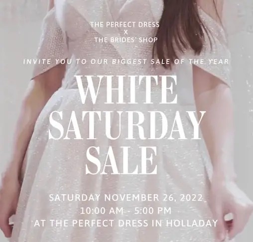 White Saturday Sale Main Image